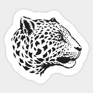 Silhouette Jaguar insignia Sticker